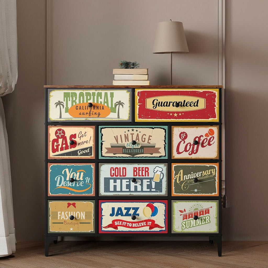 Komoda Max Home Vintage 103 x 98 x 30 cm – obrázek 2