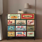 Komoda Max Home Vintage 103 x 98 x 30 cm – obrázek 2