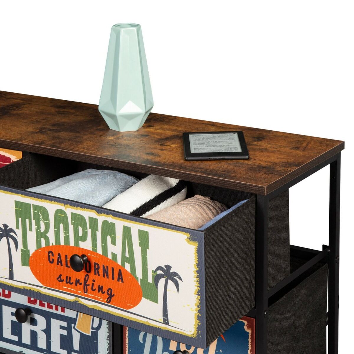 Komoda Max Home Vintage 103 x 98 x 30 cm – obrázek 3