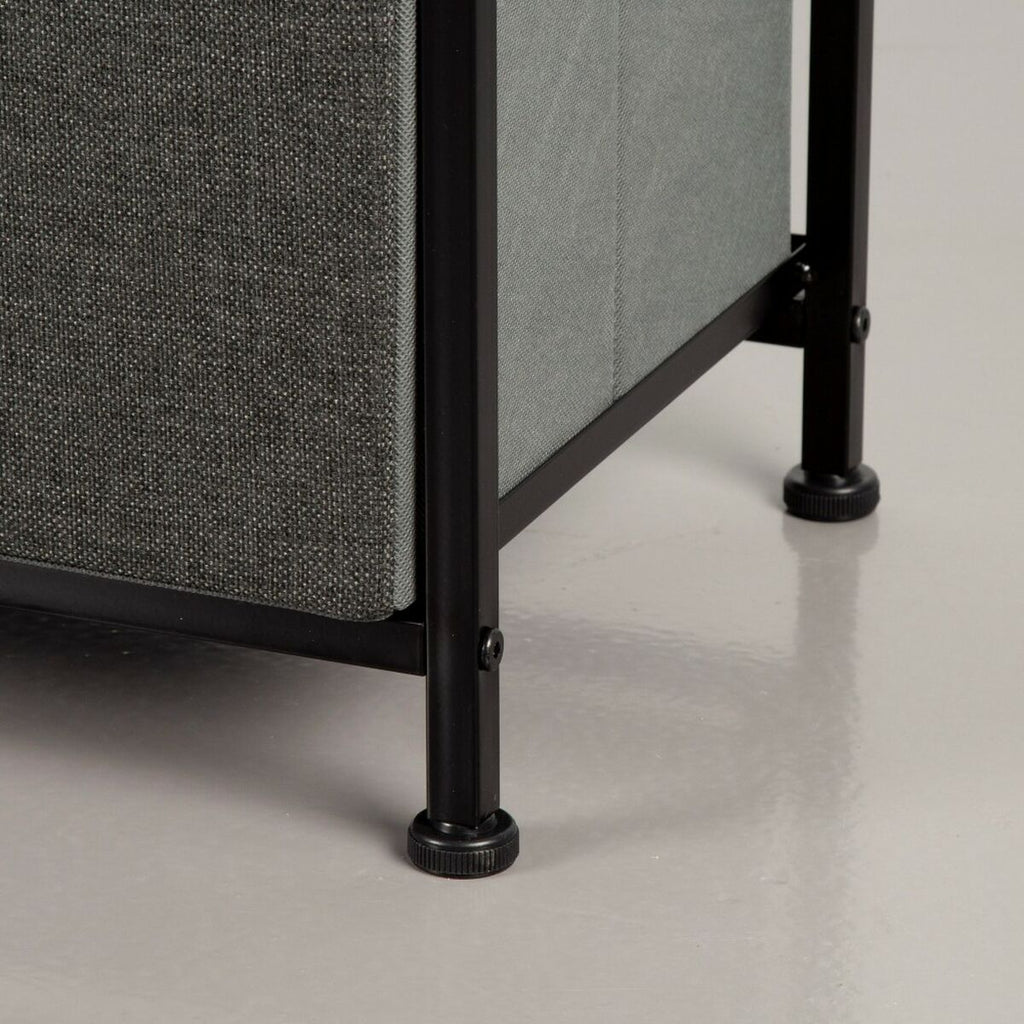 Komoda Max Home černá šedá mramor 100 x 100 x 30 cm – obrázek 6