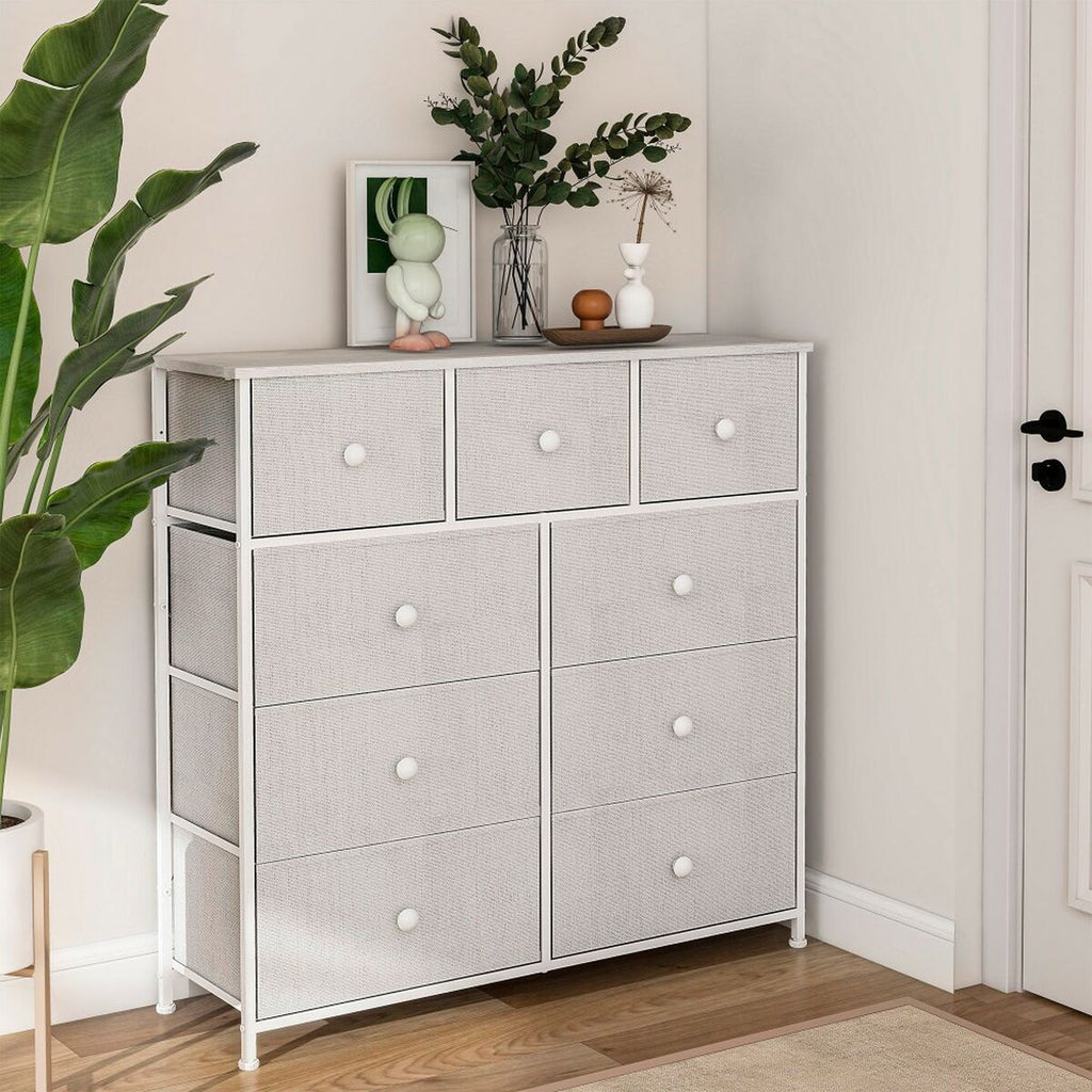 Komoda Max Home bílá 100 x 100 x 30 cm – obrázek 2