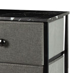 Komoda Max Home šedý mramor 80 x 62 x 30 cm – obrázek 5
