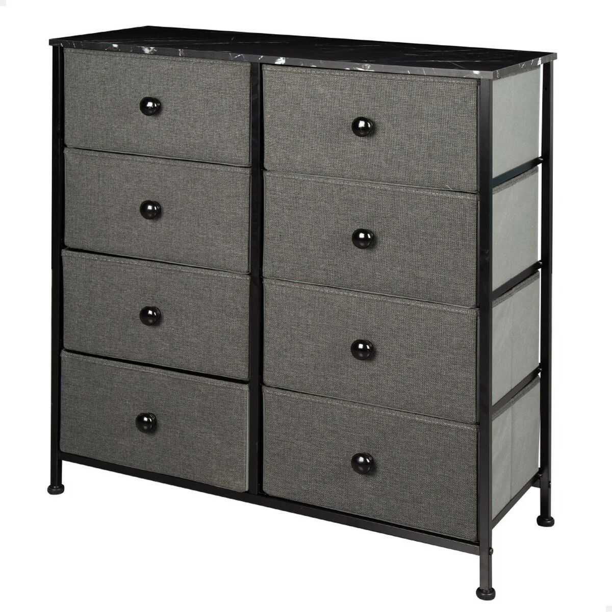 Komoda Max Home šedý mramor 80 x 81 x 30 cm