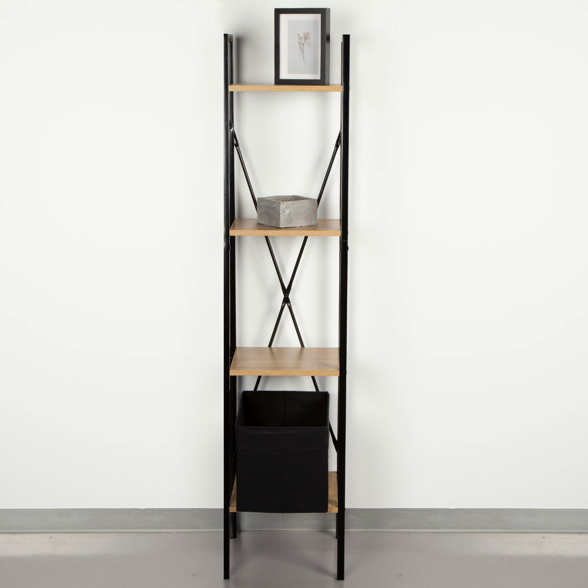 Regál Max Home ocel melaminová dřevotříska 34 x 148 x 32 cm – obrázek 2