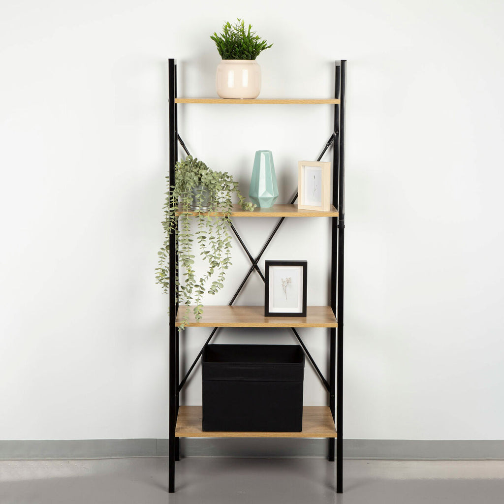 Regál Max Home ocel melamin dřevotříska 60 x 148 x 32 cm – obrázek 2