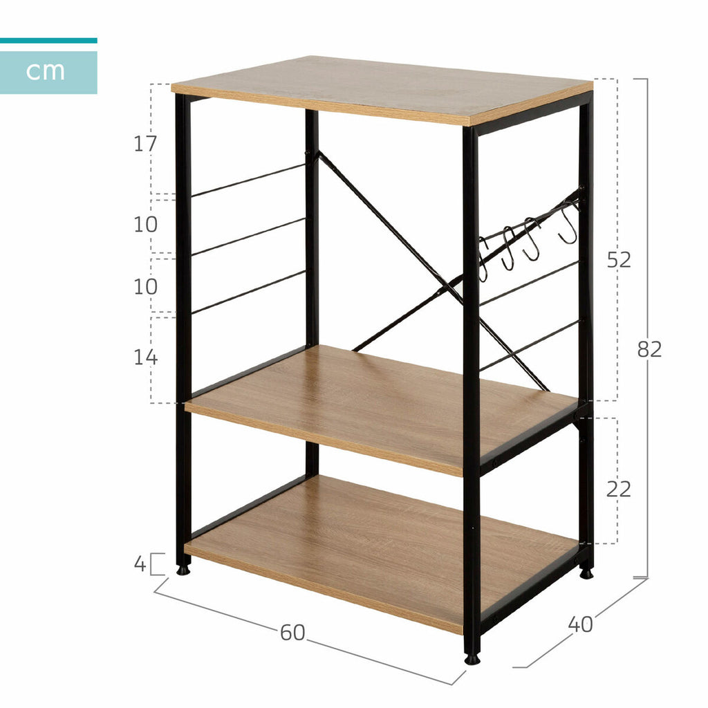 Regál Max Home ocel melamin dřevotříska – obrázek 4