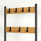 Šatní skříň s policemi Max Home Ocel melamin Dřevotříska Minimalistický styl 60 x 175 x 40 cm 46.5x12.5x71 cm – obrázek 3
