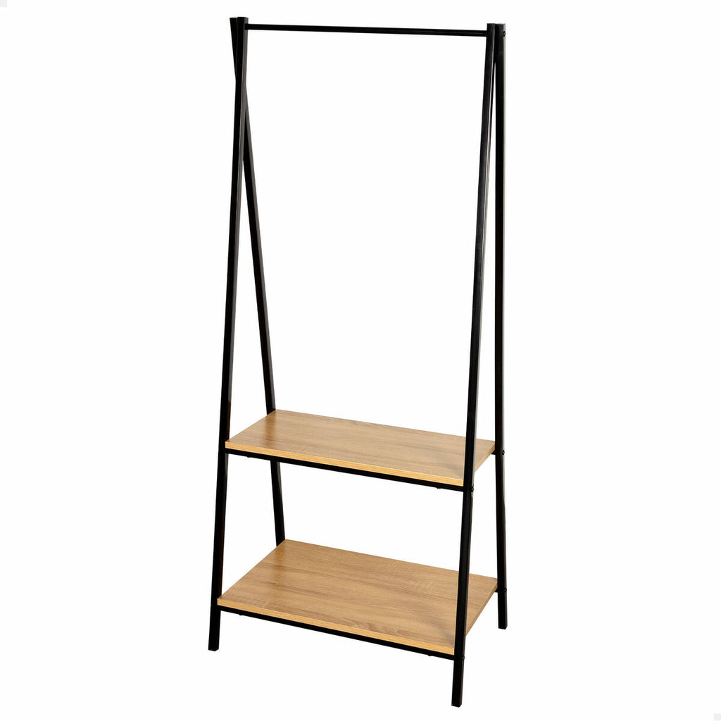 Šatní skříň s policí Max Home ocel melamin dřevotříska minimalistická 64 x 150 x 40 cm