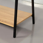 Šatní skříň s policí Max Home ocel melamin dřevotříska minimalistická 64 x 150 x 40 cm – obrázek 6