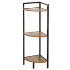 Regál Max Home černý železo dřevo MDF 24 x 80 x 24 cm