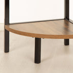 Regál Max Home černý železo dřevo MDF 24 x 80 x 24 cm – obrázek 5