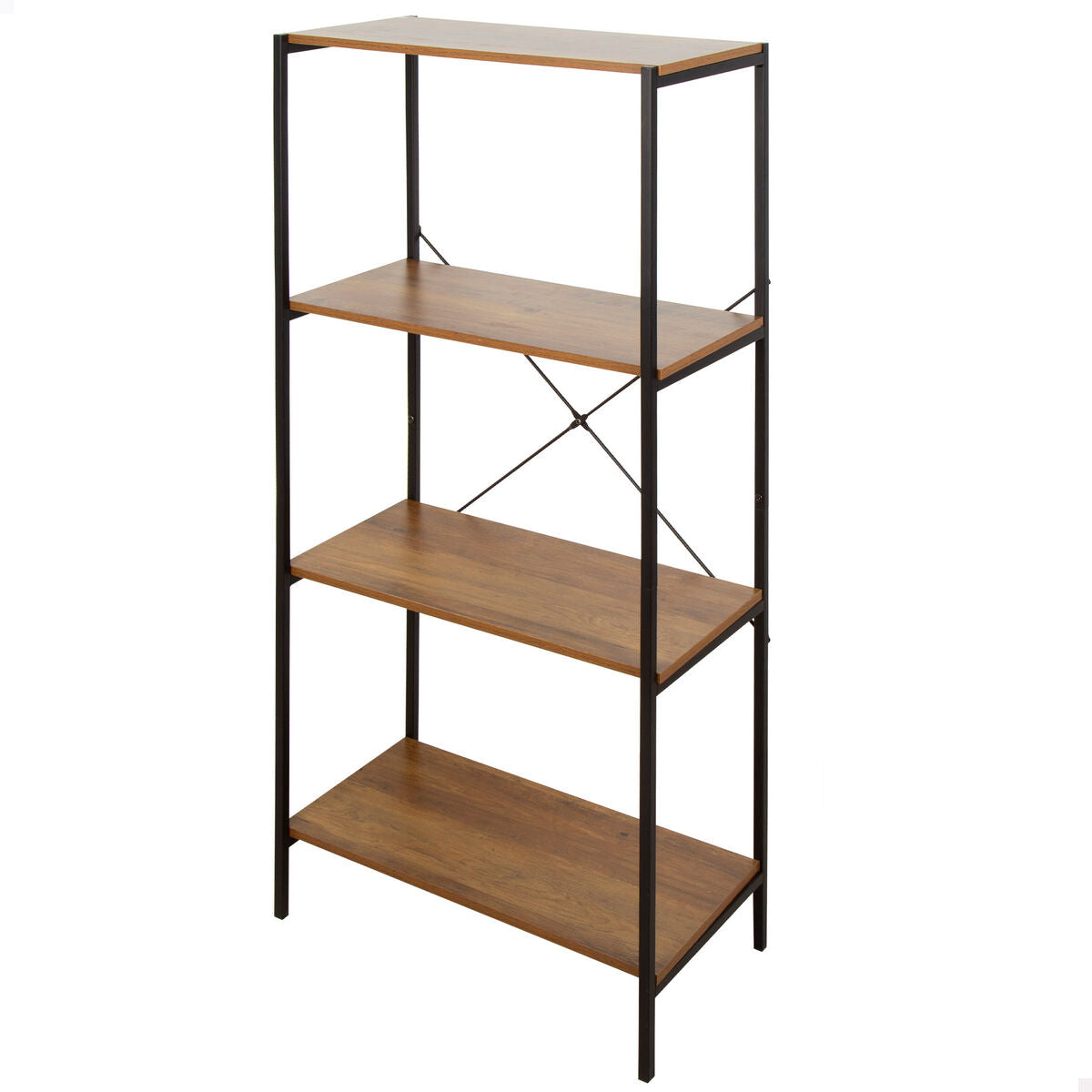 Regál Max Home železo dřevo MDF 4 police 60 X 120 X 30 CM