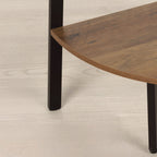 Regál Max Home černý, železo, dřevo, MDF, 5 polic, 35 x 160 x 35 cm – obrázek 5