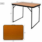 Stůl Skládací stůl Active kempingový bambus 80 x 60 x 67 cm – obrázek 7