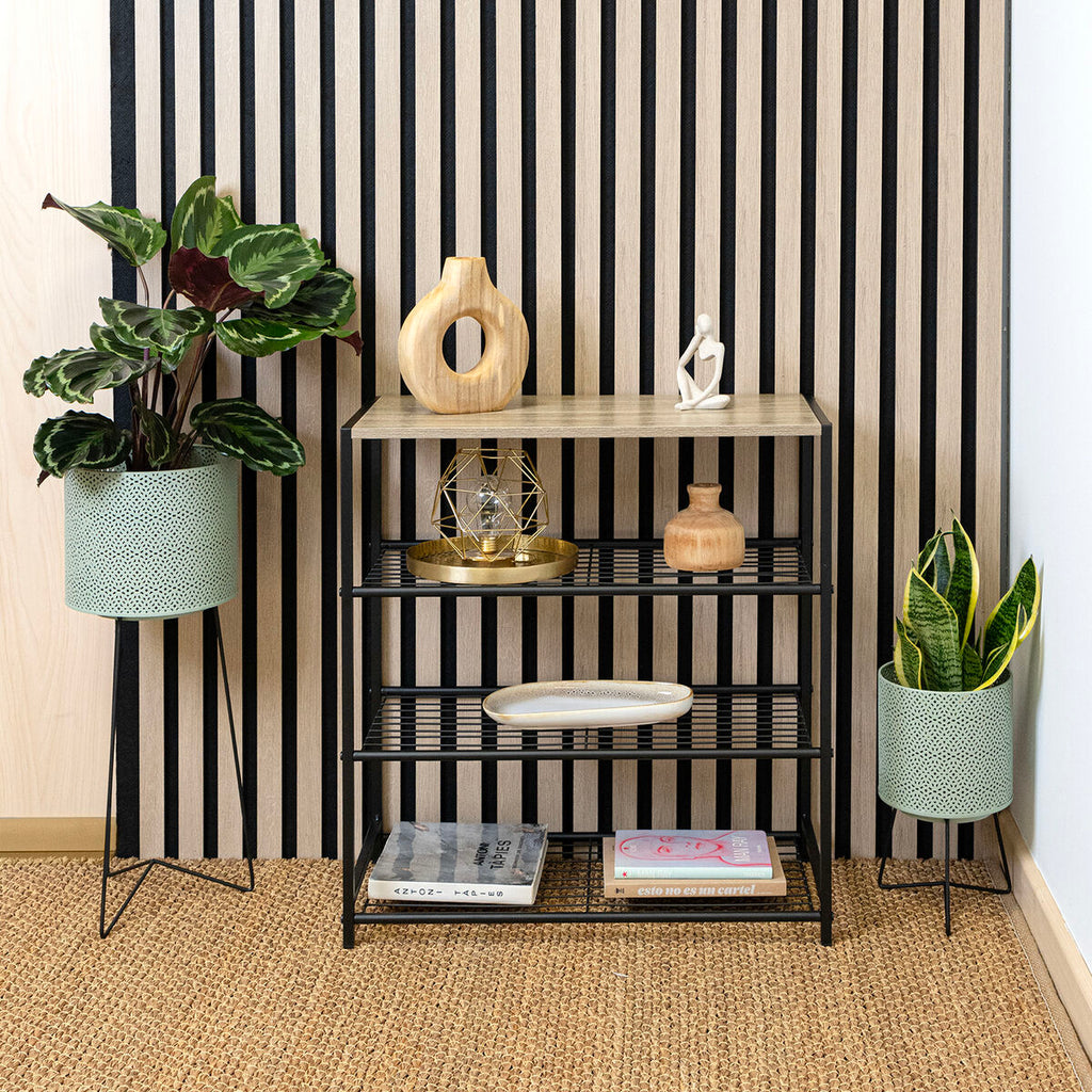 Regál Vinthera Moa kov dřevo MDF 60 x 30 x 63,5 cm (3 kusy) – obrázek 2