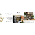 Regál Vinthera Moa kov dřevo MDF 60 x 30 x 63,5 cm (3 kusy) – obrázek 4