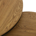 Sada 2 stolků Versa Aurea černá 48 x 48 x 42 cm 80 x 80 x 48 cm – obrázek 2