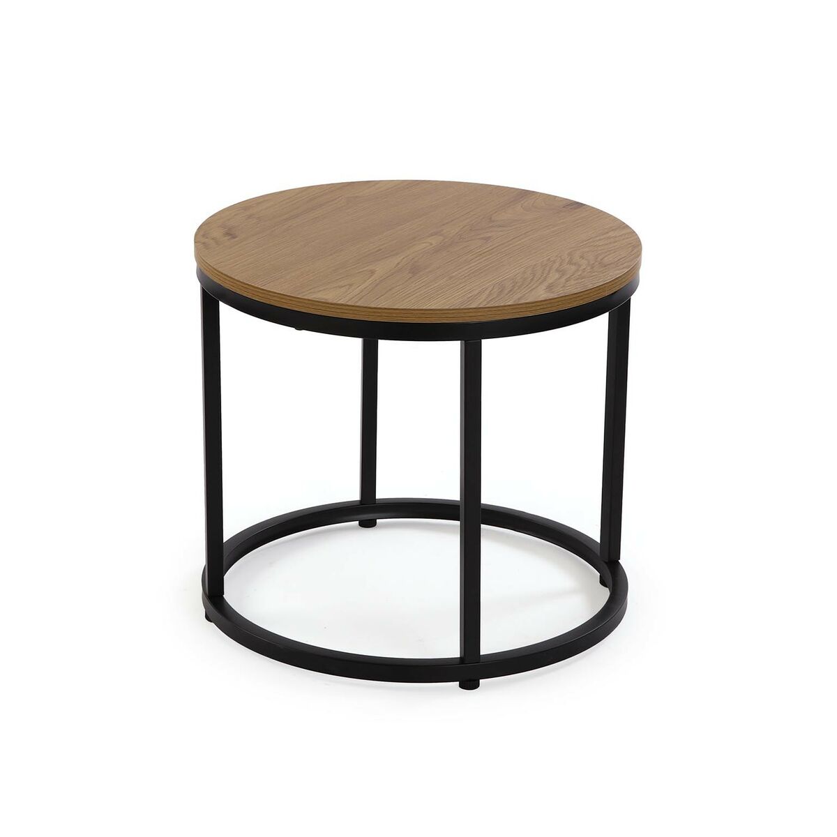 Sada 2 stolků Versa Aurea černá 48 x 48 x 42 cm 80 x 80 x 48 cm – obrázek 4