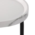Odkládací stolek Versa Nela bílý 30 x 60 x 45 cm 31.5x46.5x61.5 cm bílý – obrázek 3