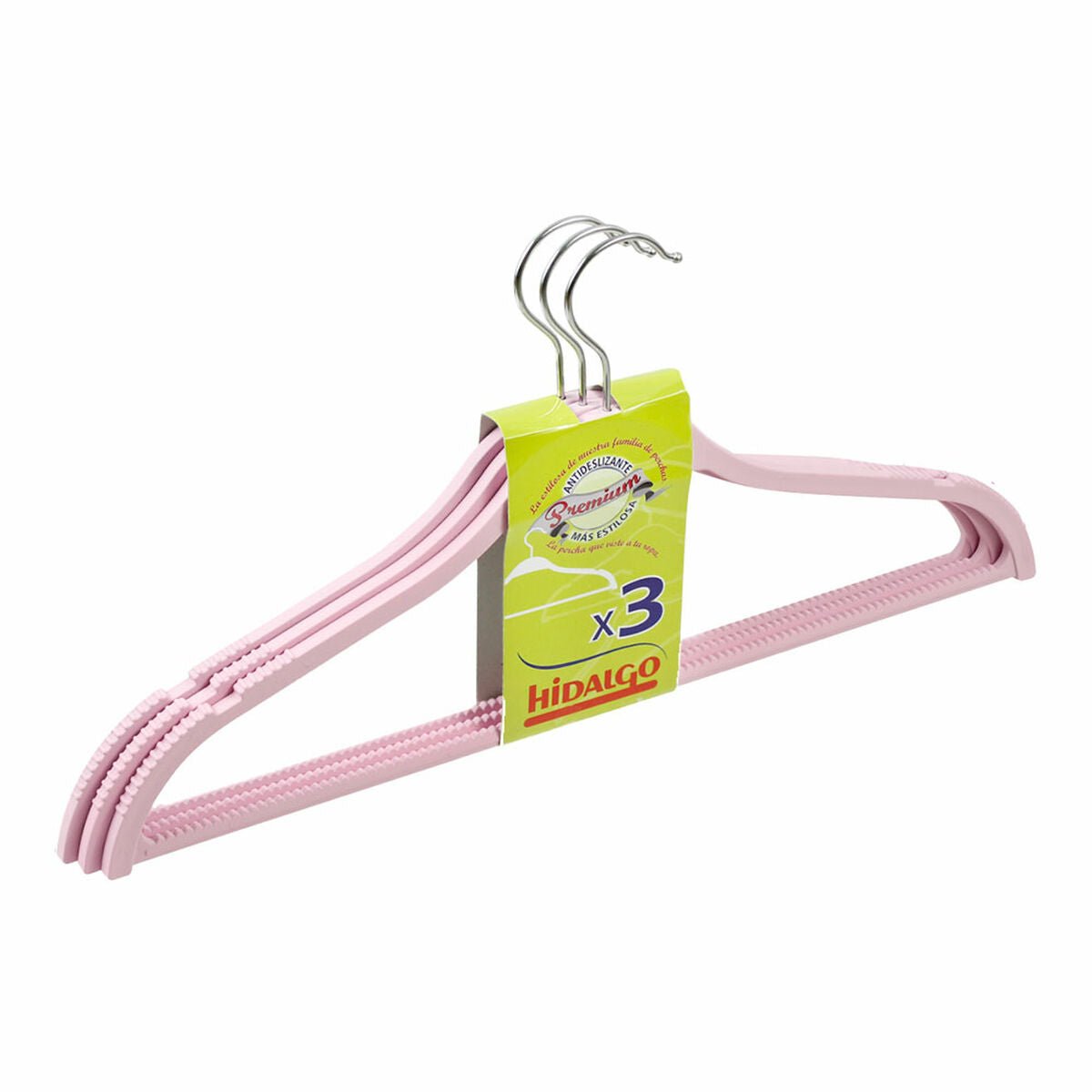 Věšák na šaty Hidalgo, barevný, kov, plast (3 kusy)