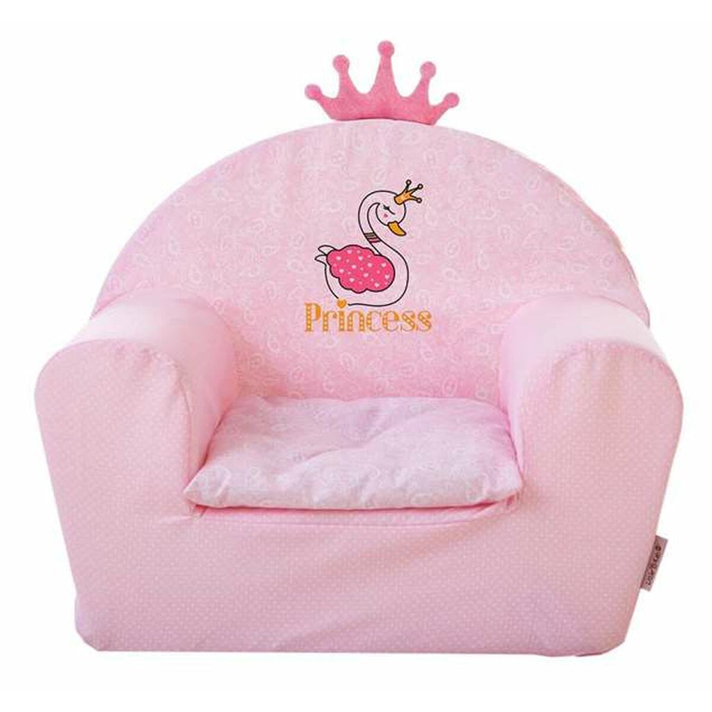 Dětské křeslo Princess pro děti růžové