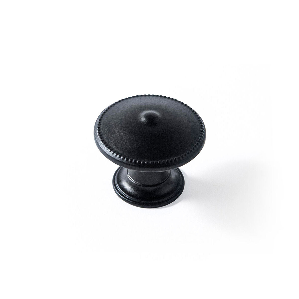 Otočný knoflík Rei 3121 černý kov Ø 30 x 24 mm 4 kusy