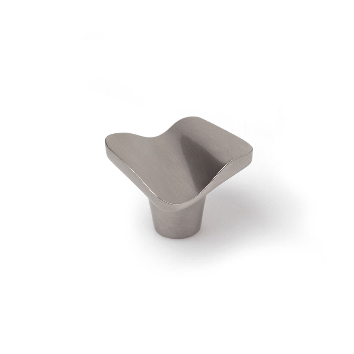 Otočný knoflík Rei 749 kov 32 x 31 mm saténový nikl 4 kusy