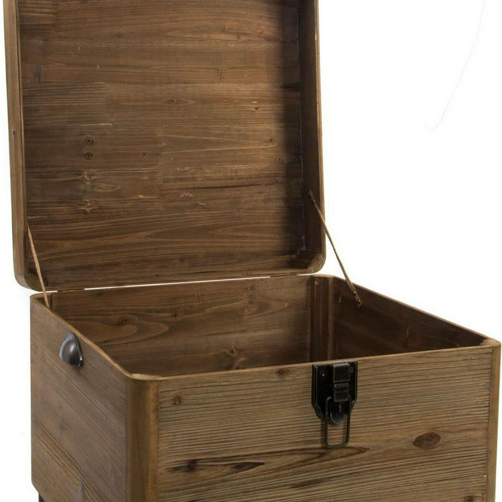 Odkládací stolek DKD Home Decor Kov Dřevo (49 x 51 x 74 cm) – obrázek 3