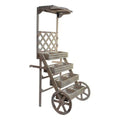 Víceúčelový vozík DKD Home Decor Garden Shop hnědý 96 x 64 x 180 cm