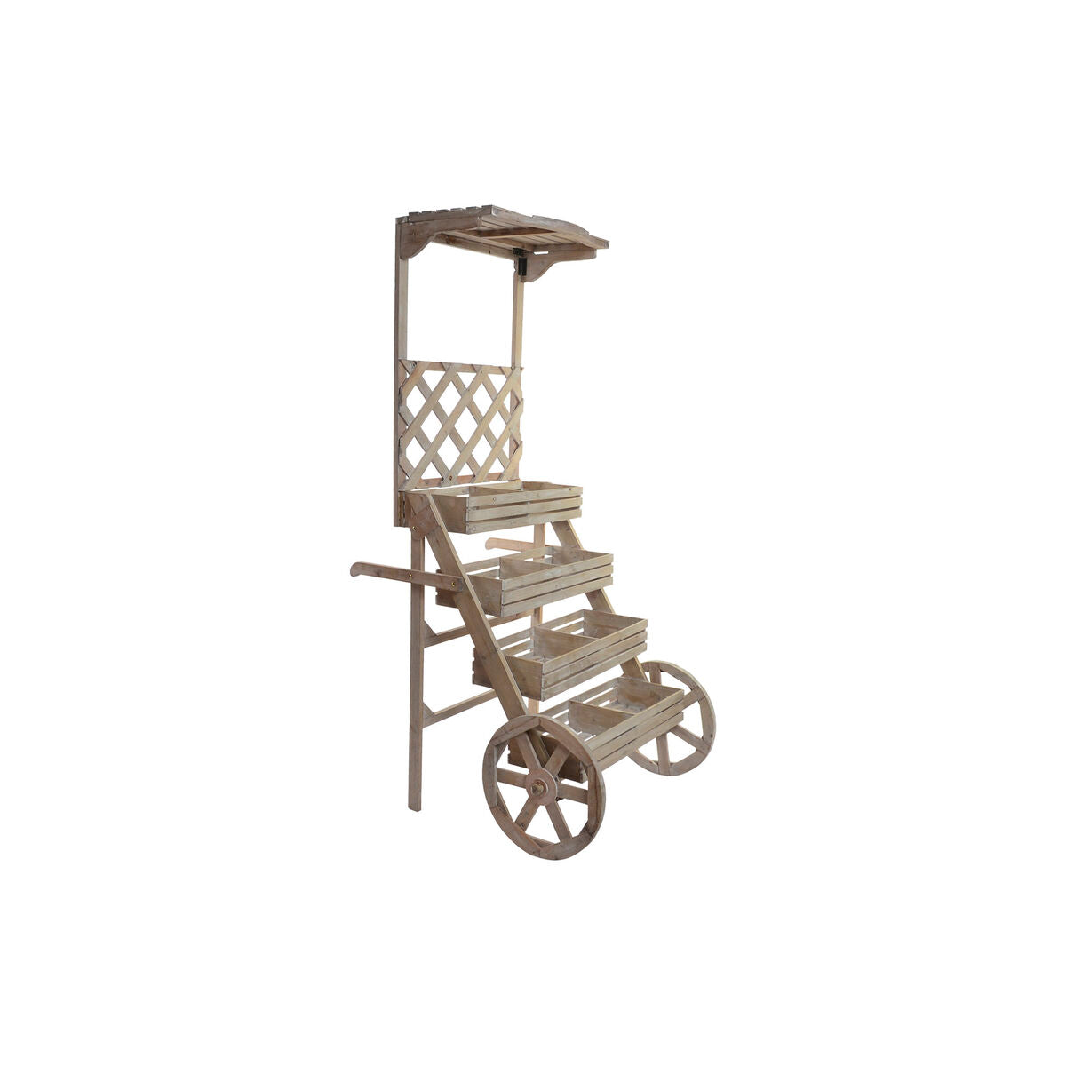 Víceúčelový vozík DKD Home Decor Garden Shop hnědý 96 x 64 x 180 cm – obrázek 5