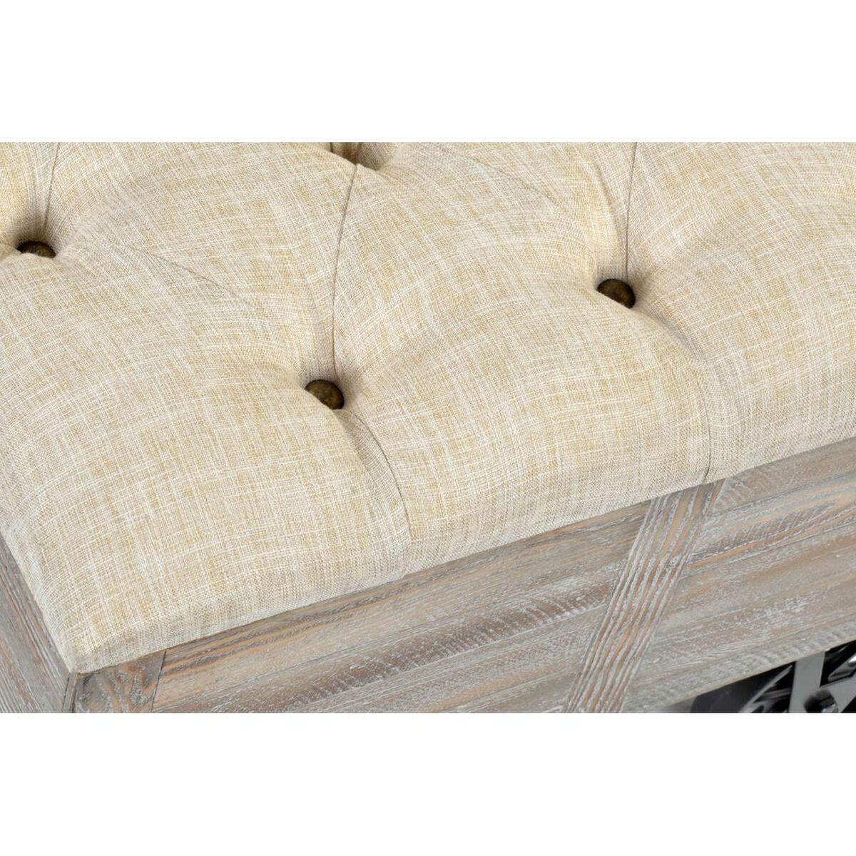 Barová stolička DKD Home Decor Jedle přírodní Černá Béžová polyester (61 x 51 x 77 cm) – obrázek 5