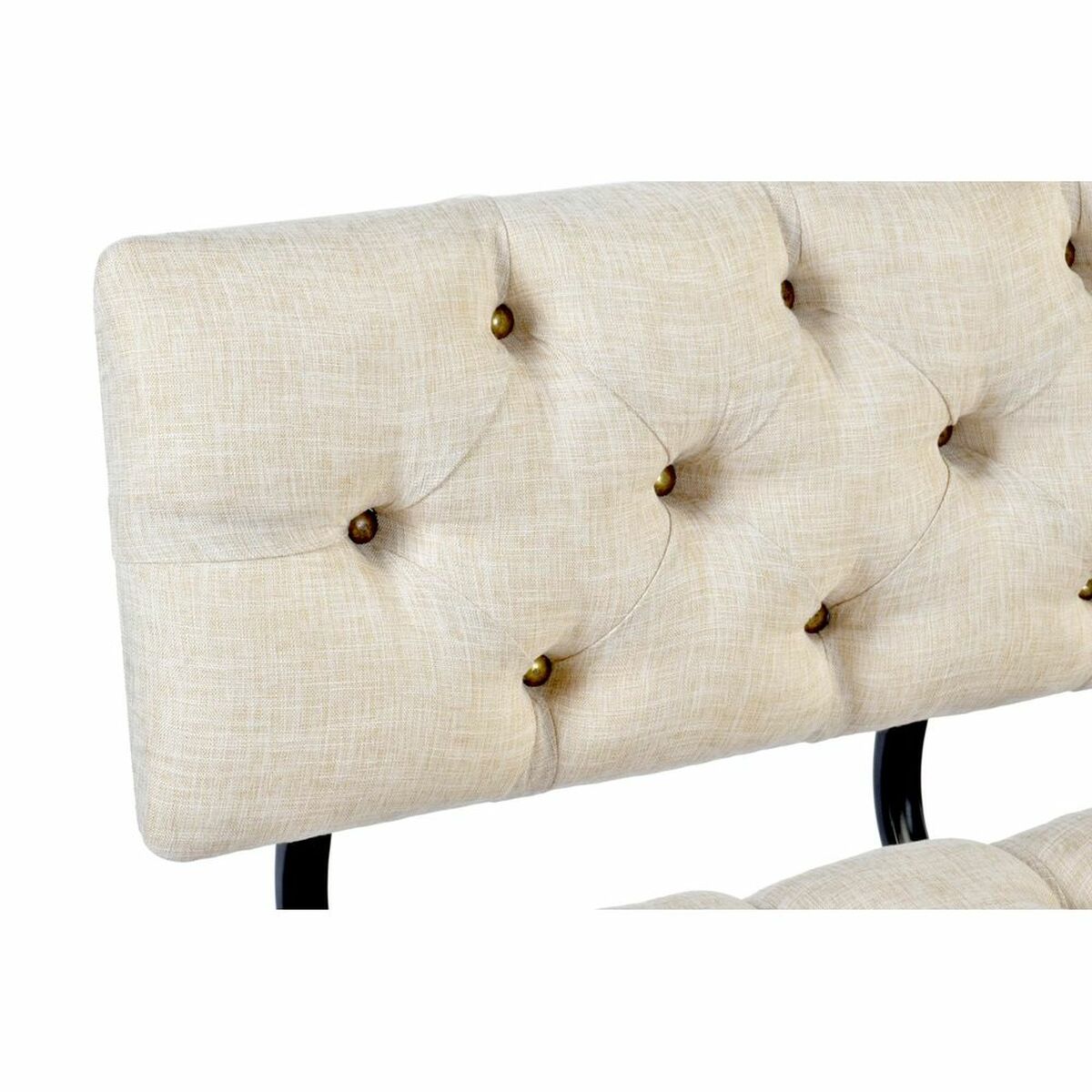 Barová stolička DKD Home Decor jedle černá béžová hnědá polyester (100 x 51 x 77 cm) – obrázek 3
