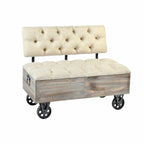 Barová stolička DKD Home Decor jedle černá béžová hnědá polyester (100 x 51 x 77 cm)