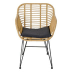 Sada stolů se 2 židlemi DKD Home Decor Černá přírodní Světle hnědá 56 x 57,5 x 82 cm – obrázek 6