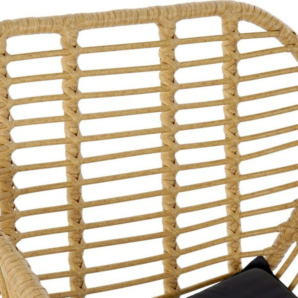 Sada stolů se 2 židlemi DKD Home Decor Černá přírodní Světle hnědá 56 x 57,5 x 82 cm – obrázek 8