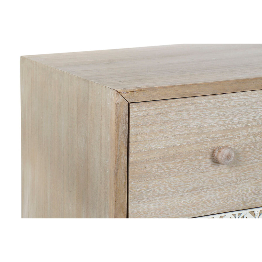 Zásuvková komoda DKD Home Decor 80 x 42 x 80 cm přírodní Bílá List rostliny – obrázek 2