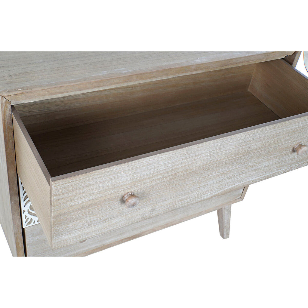 Zásuvková komoda DKD Home Decor 80 x 42 x 80 cm přírodní Bílá List rostliny – obrázek 4