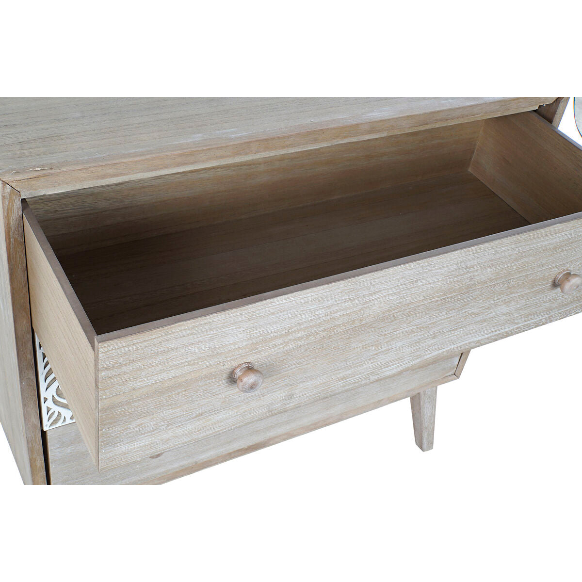 Zásuvková komoda DKD Home Decor 80 x 42 x 80 cm přírodní Bílá List rostliny – obrázek 4