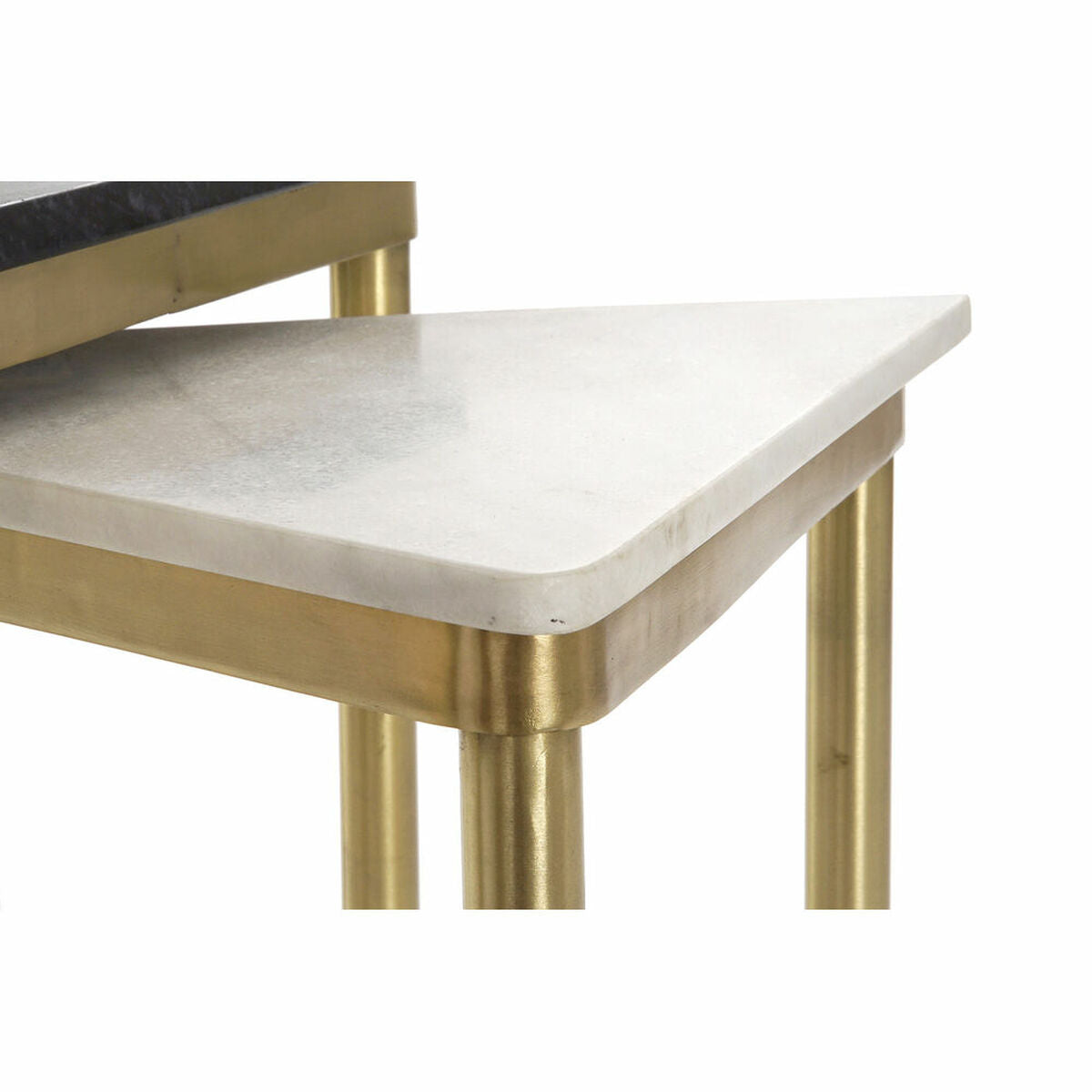 Sada 3 stolků DKD Home Decor bílá černá zelená zlatá 68 x 46,5 x 53 cm – obrázek 4