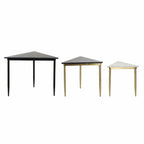 Sada 3 stolků DKD Home Decor bílá černá zelená zlatá 68 x 46,5 x 53 cm