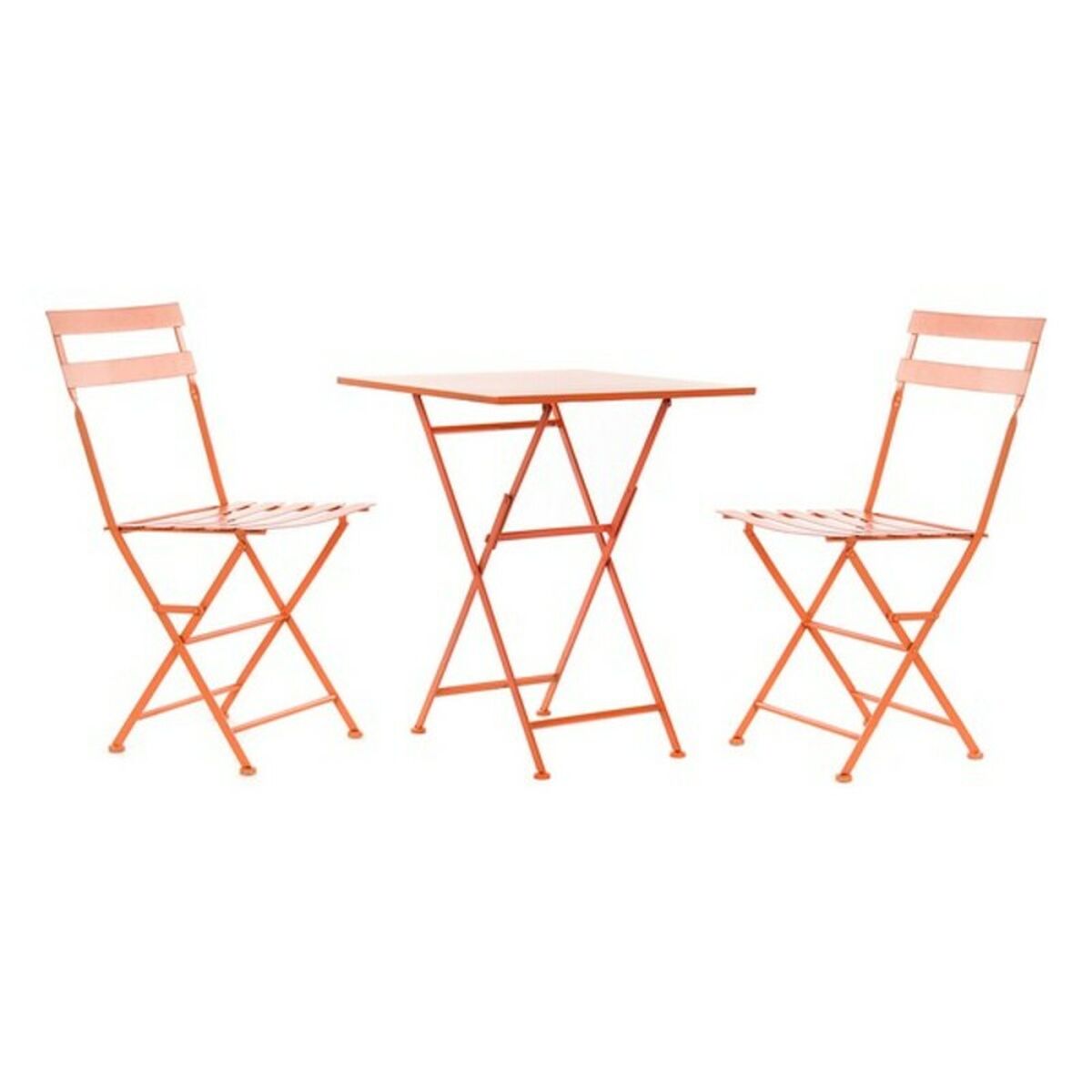 Sada stolu se 2 židlemi DKD Home Decor MB-177412 Korálová 60 x 60 x 75 cm (3 ks)