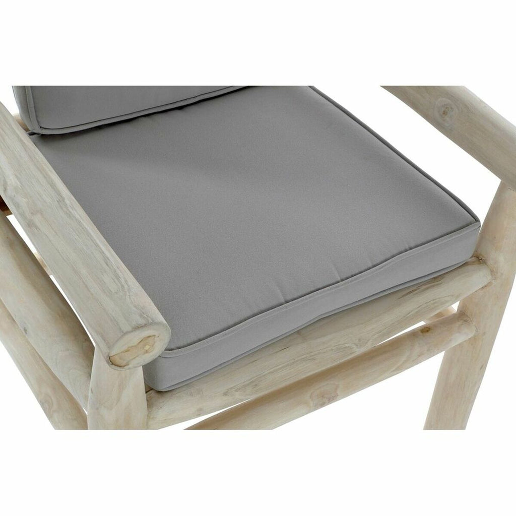 Zahradní židle DKD Home Decor přírodní světle šedá teakové dřevo 65 x 80 x 92 cm – obrázek 2