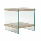 Noční stolek DKD Home Decor Křišťál Dřevo MDF (50 x 50 x 49 cm)