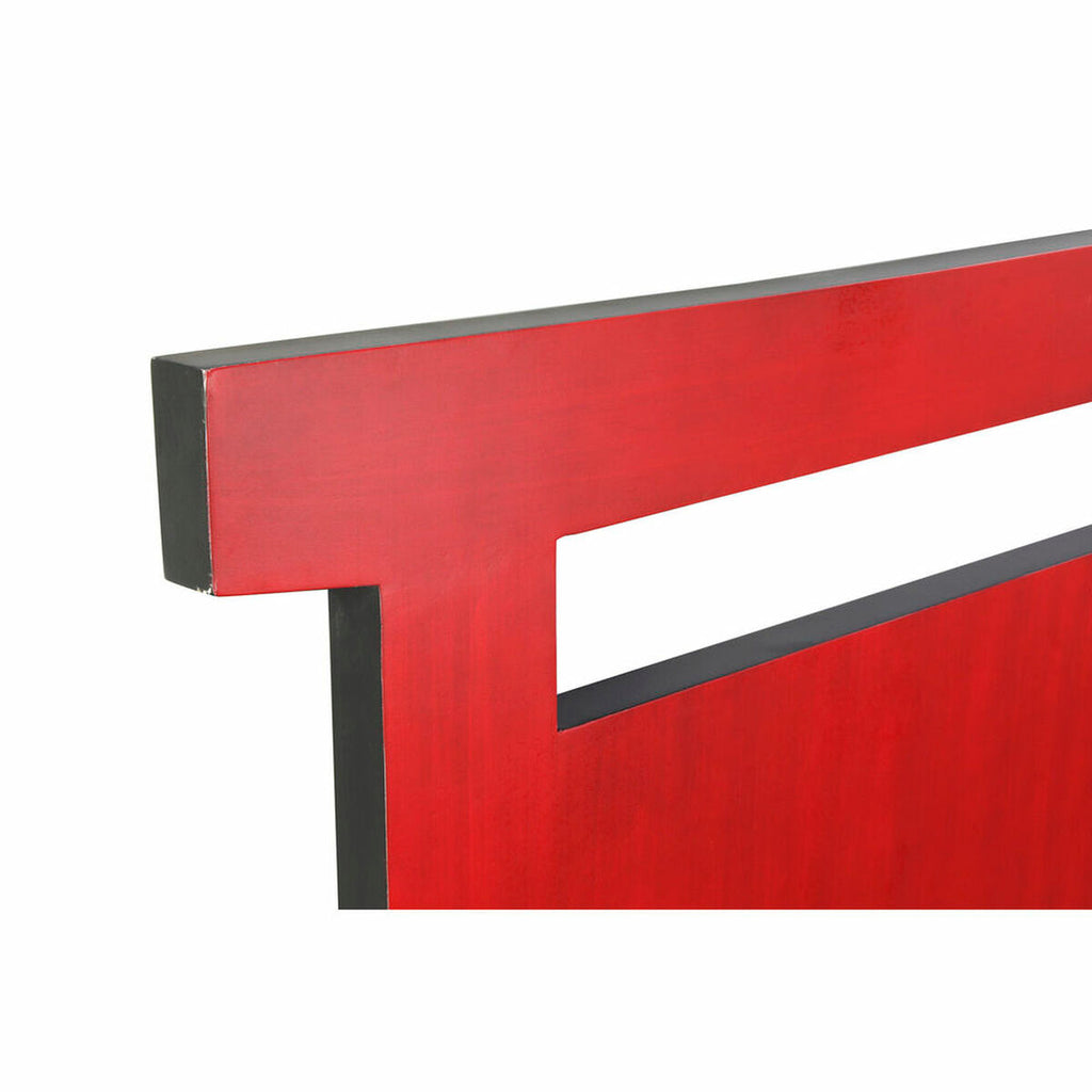 Čelo postele DKD Home Decor černá červená jedlové dřevo MDF 160 x 4 x 120 cm – obrázek 2