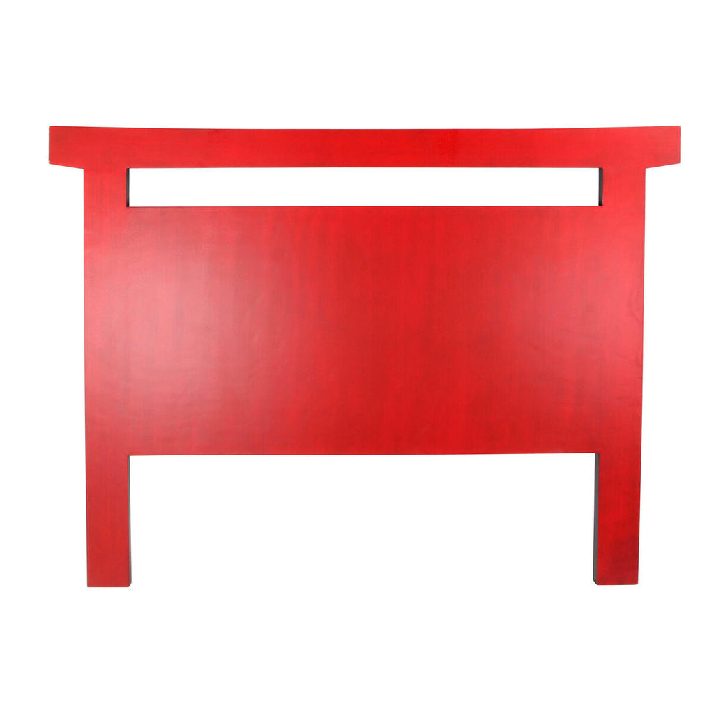 Čelo postele DKD Home Decor černá červená jedlové dřevo MDF 160 x 4 x 120 cm