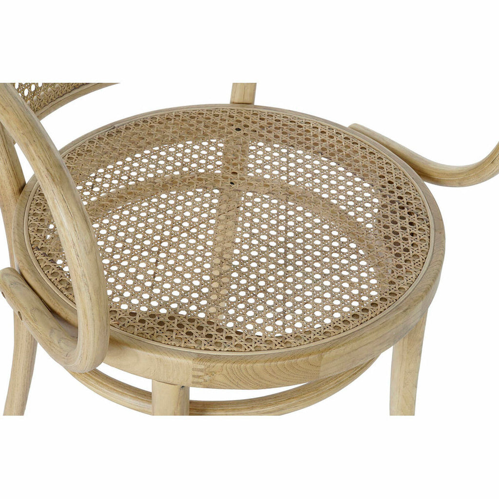 Jídelní židle DKD Home Decor přírodní ratan jilmové dřevo 58 x 58 x 79,5 cm – obrázek 2