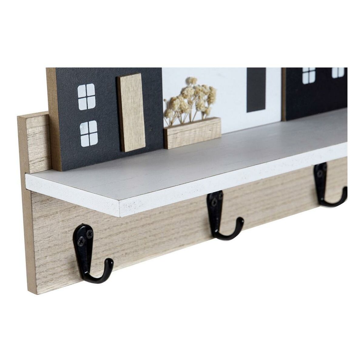 Regál DKD Home Decor Šatní skříň 39 x 9 x 27 cm černá hnědá bílá dřevo MDF – obrázek 2