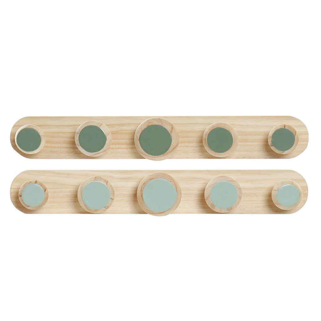 Nástěnný věšák DKD Home Decor plast dřevo MDF tropický 48 x 6 x 7,5 cm (2 kusy)