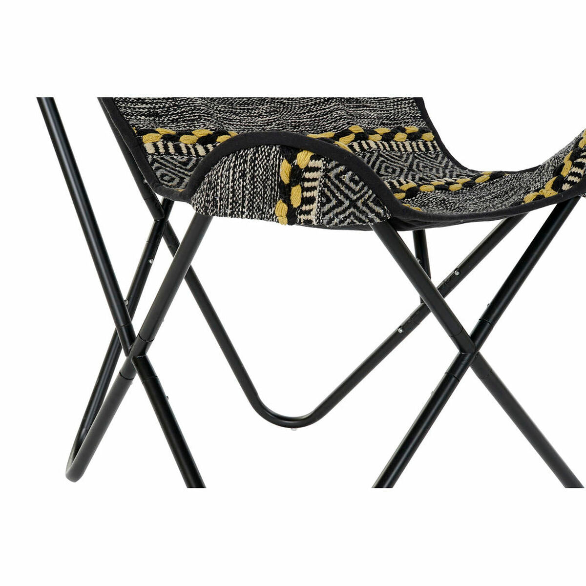 Židle DKD Home Decor Žlutá Bílá Černá Vícebarevná Železná 74 x 65 x 90 cm – obrázek 3
