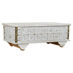 Příruční stolek DKD Home Decor MB-182010 bílý, zlatý, kov, mangové dřevo 115 x 60 x 45 cm – obrázek 2